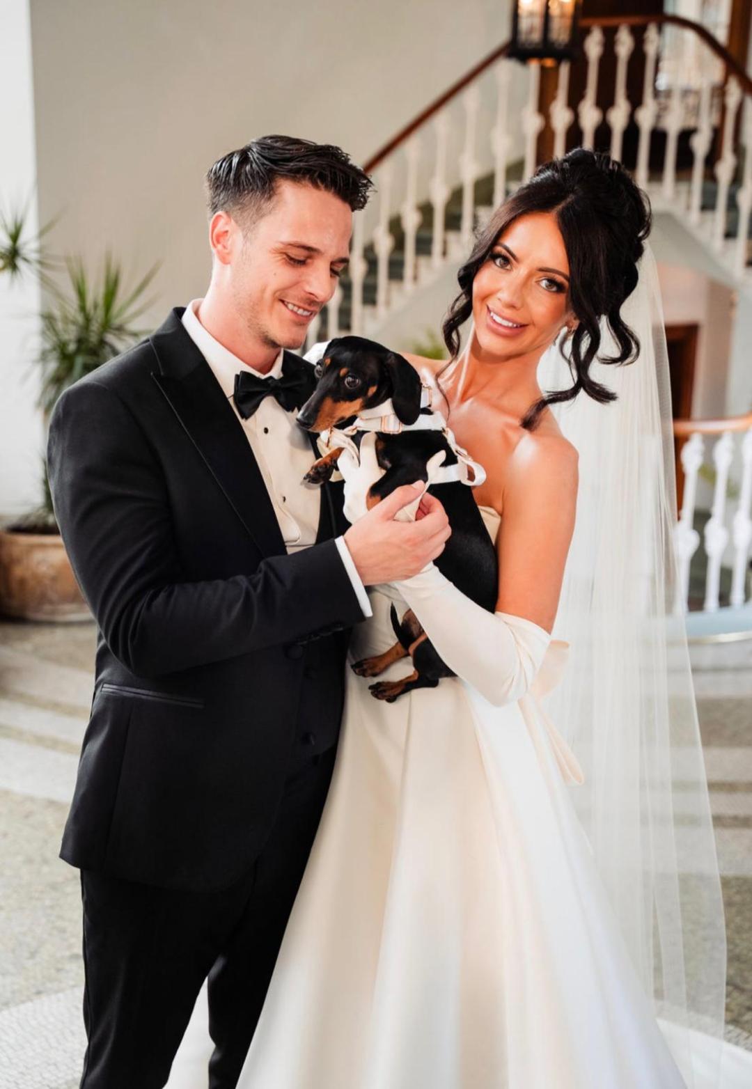 Jordan and Amy with their dog